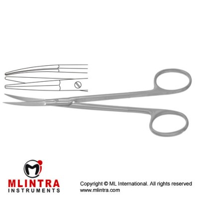 Peck-Joseph Face-Lift Scissor Curved - Blunt/Blunt Stainless Steel, 14.5 cm - 5 3/4"